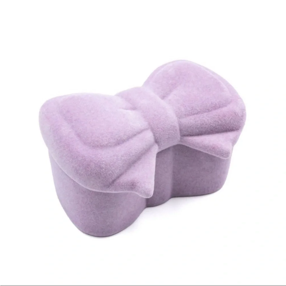 New Target Bullseye Playground Valentine’s Day Flocked Purple Coquette Box